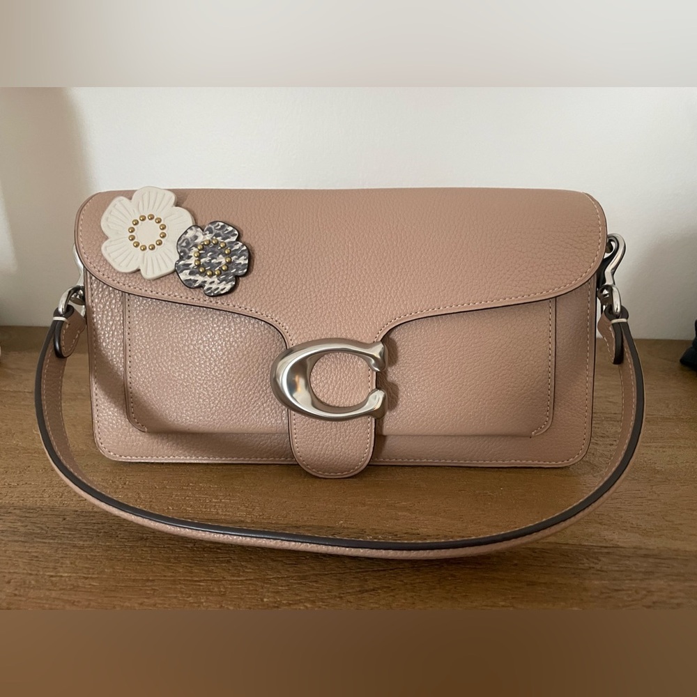 Coach Tabby 26 Shoulder Bag with Custom Tea Roses
